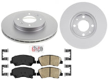 Coated Disc Brake Rotors Ceramic Pads Hardware for Hyundai Accent 2012-2017