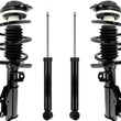Front Complete Struts W Coil Spring & Rear Shocks For Chevrolet Malibu 16-2023