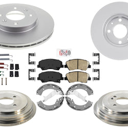 Coated Disc Brake Rotors Drums Brake Shoes Pads for Hyundai Accent SE 2013-2017