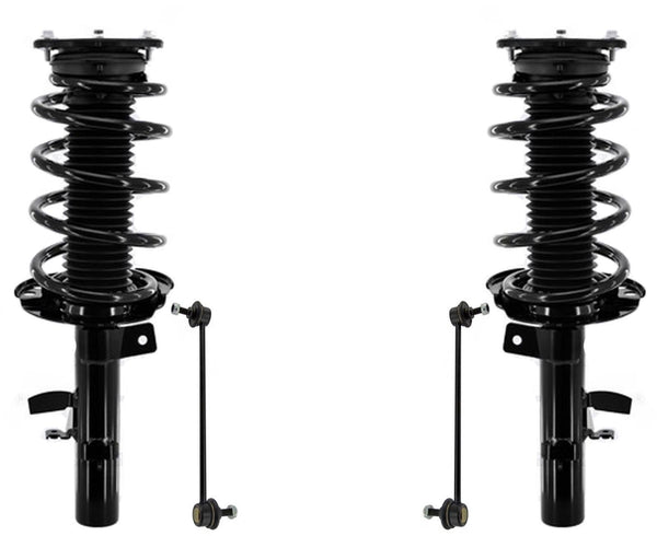 Front Complete Struts W/ Coil Spring & Links For Ford Transit Connect 2014-2022