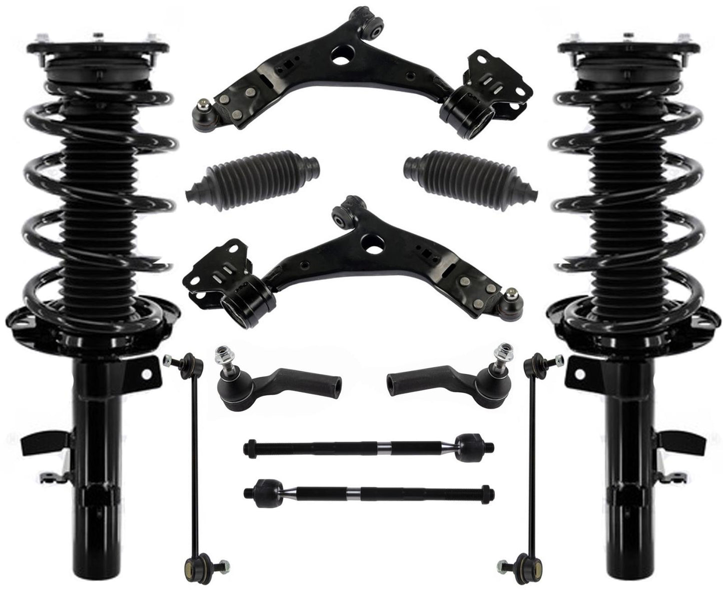 Barras de acoplamiento y enlaces de brazos de control de puntales delanteros para Ford Focus Non Turbo 2012-2018
