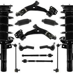Front Struts Control Arms Tie Rods & Links For Ford Focus Non Turbo 2012-2018