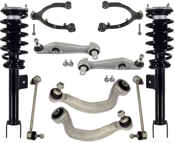 Front Struts Upper & Lower Arms & Links For Tesla 3 Rear Wheel Drive 2017-2023