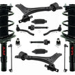 Front Struts Control Arms Tie Rods & Links For Honda Accord 2.4L 2013-2017