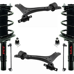 Front Complete Struts Lower Control Arms Links For Honda Accord 3.5L 2013-2017