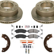 High Carbon Rear Disc Brake Rotors Off Road Severe Duty Pads for Ford F250 00-04