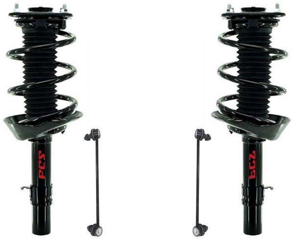 Conjunto de puntales delanteros completos y enlaces de barra estabilizadora para Honda Accord 2.4L 2013-2017