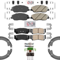 AmeriPro Premium Ceramic Pads Parking Brake Shoes for Hyundai Santa Fe 2007-2009