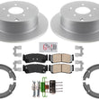 Rear Performance Coated Disc Brake Rotors Pads for Hyundai Santa Fe 2007-2009
