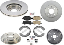 Rotores de freno de disco, zapatas y pastillas de freno para Hyundai Accent SE 2013-2017