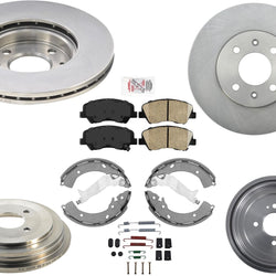 Rotores de freno de disco, zapatas y pastillas de freno para Hyundai Accent SE 2013-2017