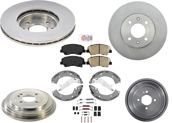 Rotores de freno de disco, zapatas y pastillas de freno para Hyundai Accent SE 2013-2017