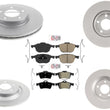 AmeriPro GEO Coated Disc Brake Rotors Brake Pads Hardware for Mazda 5 06-17