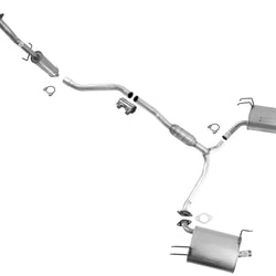 Silenciadores traseros izquierdo y derecho con resonador medio para Honda Accord SEDAN 08-12 V6 3.5L