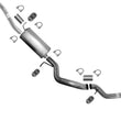 Tubo de escape del silenciador trasero del tubo Ext para Chevrolet Silverado 2500HD 6,0 8.1L 01-06