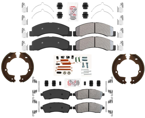 AmeriPro Fleet Duty Off Road Severe Duty Disc Brake Pads For Ford F250 2000-04