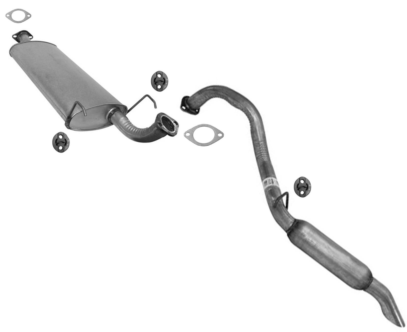 Juntas de resonador del tubo de escape del silenciador trasero HECHAS EN EE. UU. Para Kia Sorento 2007-2009