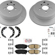 Rear Performance Coated Disc Brake Rotors Pads for Subaru Outback 2010-2014