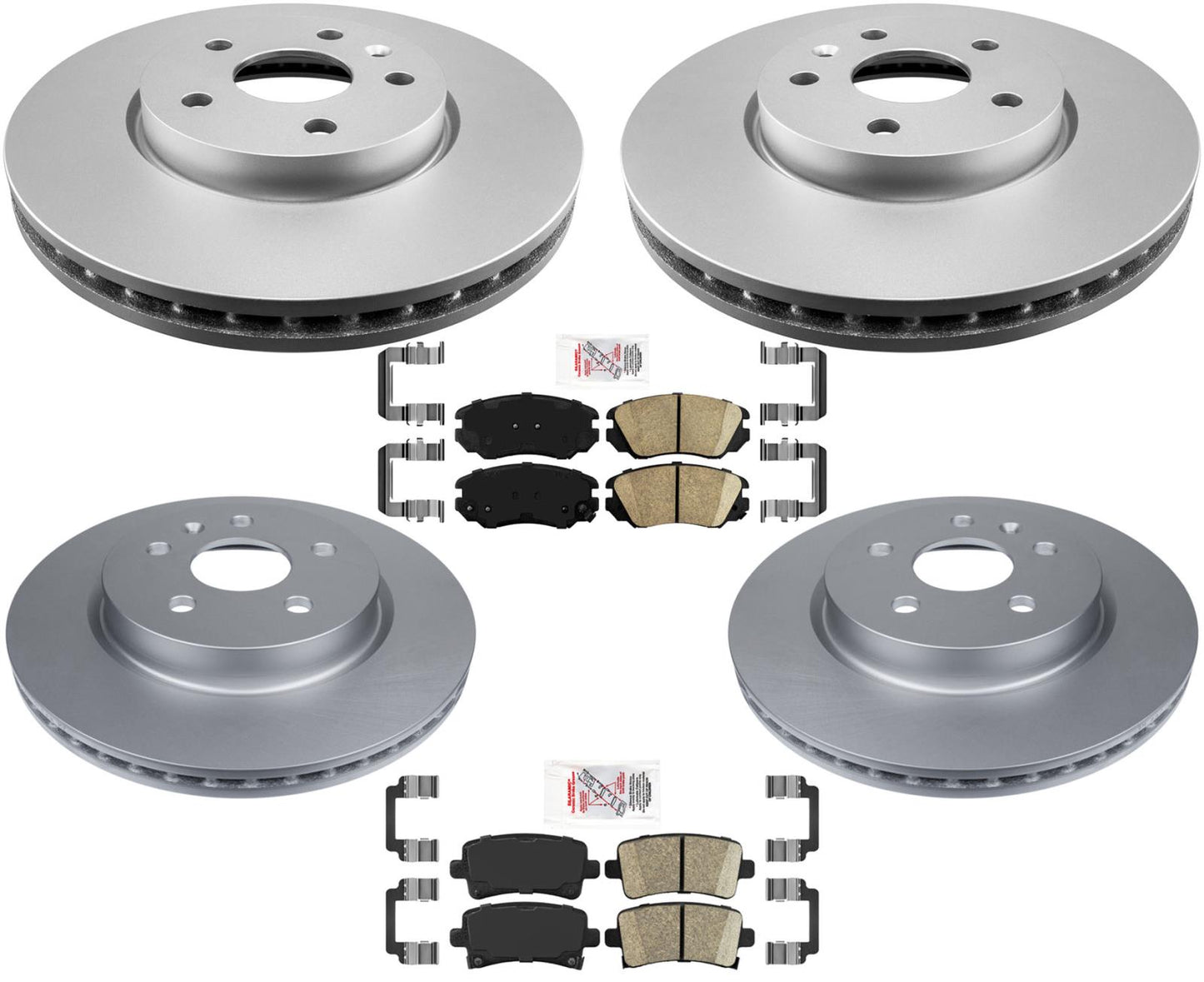 Rotores delanteros recubiertos de 321 mm y rotores traseros de 315 mm para Chevrolet Malibu 2013-16