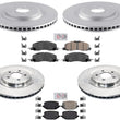 Frt 345MM Disc Brake Rotors Brake Pads for Lincoln Aviator Black Label 2020-22