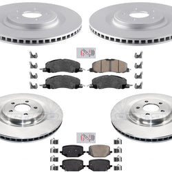 Frt 345MM Disc Brake Rotors Brake Pads for Lincoln Aviator Black Label 2020-22
