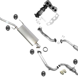 Catalytic Converters Muffler Tail Pipe For Toyota Rav4 2.5L 2013 2014 2015 2018