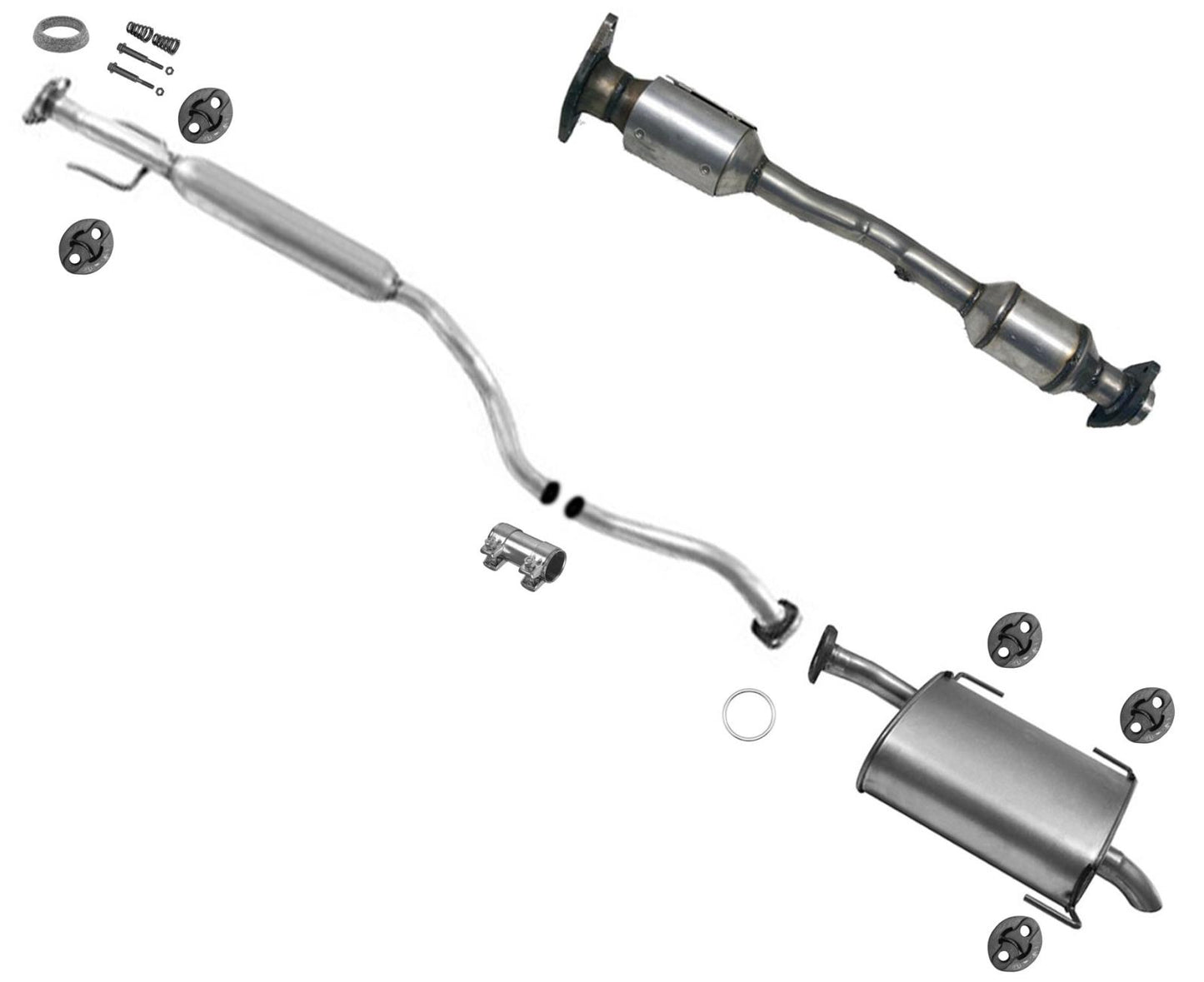 Convertidor catalítico resonador silenciador tubo de escape Sys para Nissan Cube 2009-2014