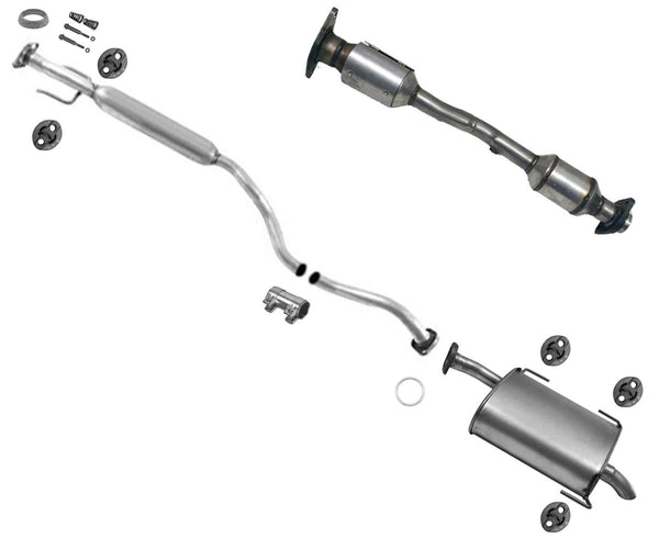 Catalytic Converter Resonator Muffler Exhaust Pipe Sys for 2009-2014 Nissan Cube