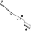 Sistema de tubo de escape silenciador resonador para Subaru Outback Wagon 2.5L 00-04 EJ253