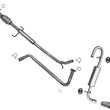 Catalytic Converter Resonator & Muffler Exhaust System For Scion TC 2011-2016