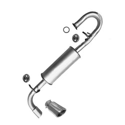 Rear Muffler Assembly With Hangers & Tip For Scion TC 2011-2016