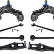 Rear Upper & Lower Lower Control Arms With Bushings For Honda Pilot 2016-2022