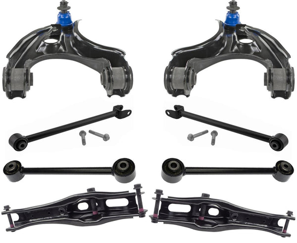 Rear Upper & Lower Lower Control Arms With Bushings For Honda Pilot 2016-2022