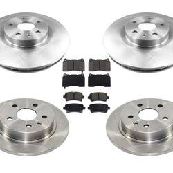 5 LUG Front & Rear Brake Rotors & Ceramic Brake Pads For 2013-2019 Cadillac XTS