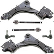 Front Mevotech Lower Control ArmsLinks & Tie Rods For Range Roger Evoque 17-19