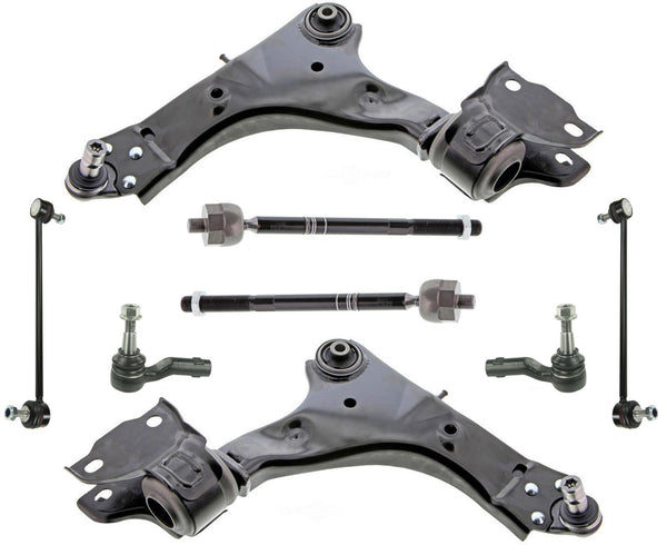 Front Mevotech Lower Control ArmsLinks & Tie Rods For Range Roger Evoque 17-19