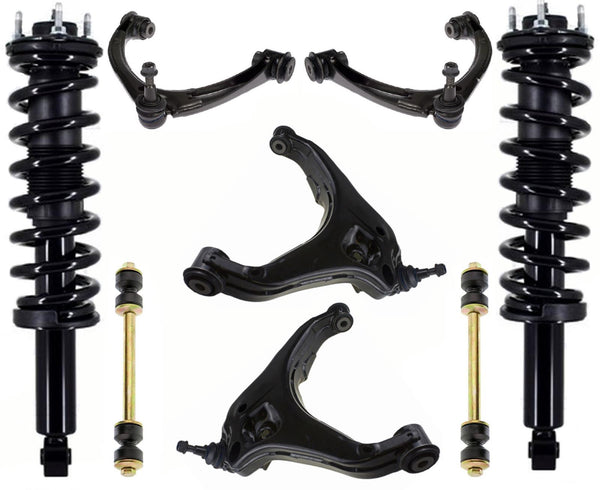 Front Struts Upper & Lower Arms & Links For 2015-2022 4 Wheel Drive GMC Canyon