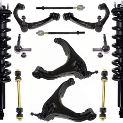 Front Struts Upper Lower Arms Tie Rods Links For 15-22 4 Wheel Drive GMC Canyon