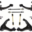 Front Upper Lower Control Arms Tie Rods & Links For GMC Canyon & Colorado 15-22