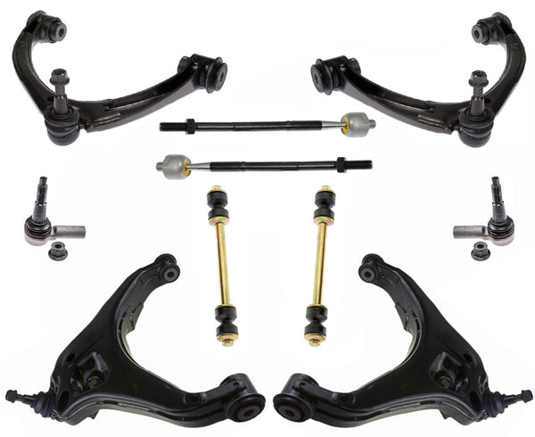 Front Upper Lower Control Arms Tie Rods & Links For GMC Canyon & Colorado 15-22