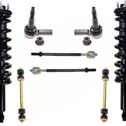 Front Struts Inner Outer Tie Rods & Links For 15-22 Rear Wheel Drive GMC Canyon