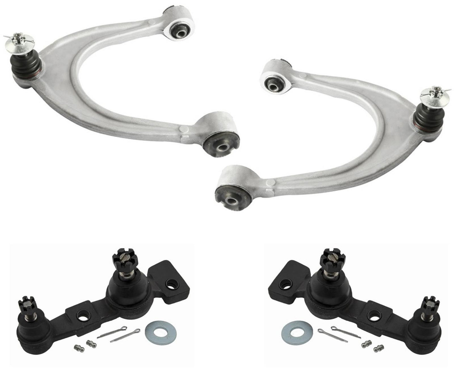 Front Upper Arms & Lower Ball Joints For Lexus GS350 2013-2020 Rear Wheel Drive