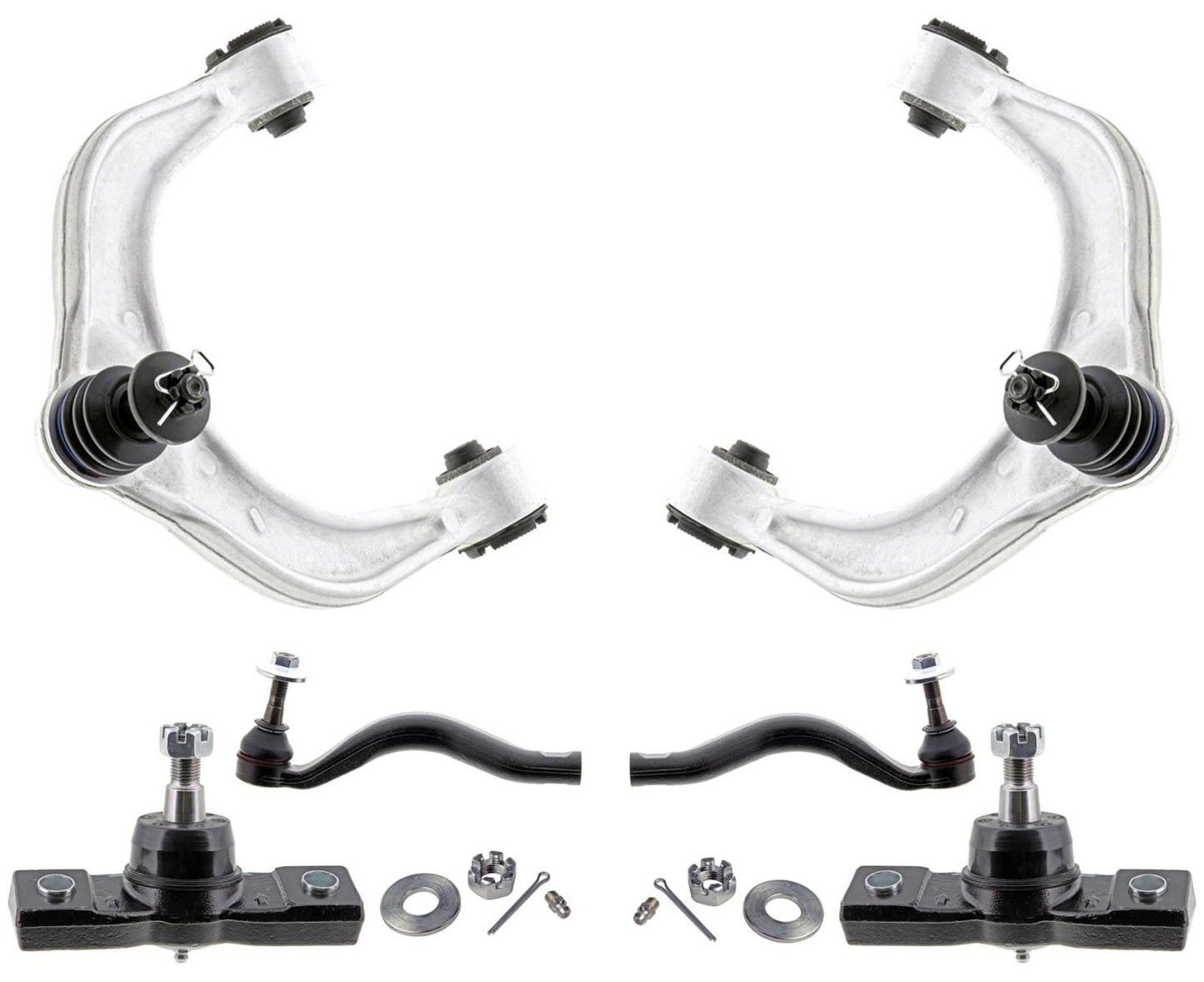 Mevotech Upper Control Arms Ball Joints Tie Rod For GS350 13-20 All Wheel Drive