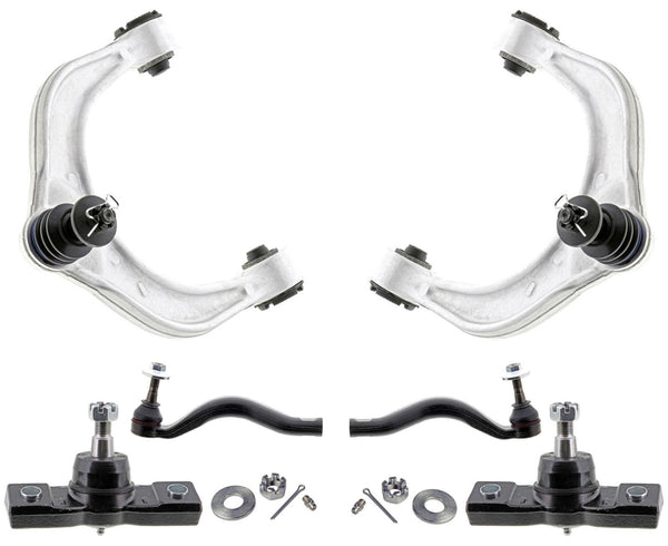Mevotech Upper Control Arms Ball Joints Tie Rod For GS350 13-20 All Wheel Drive
