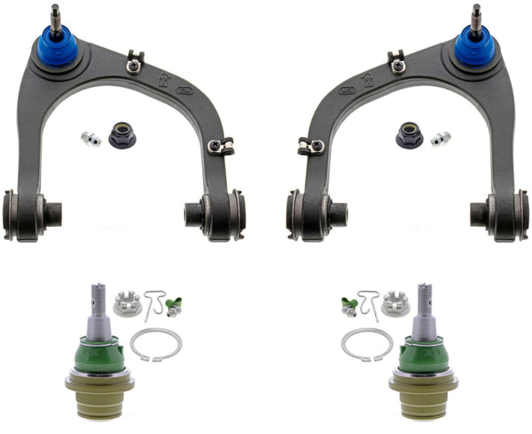 Mevotech Arms & Lower Ball Joints For Ford Ranger 19-2022 W/ Aluminum Knuckles