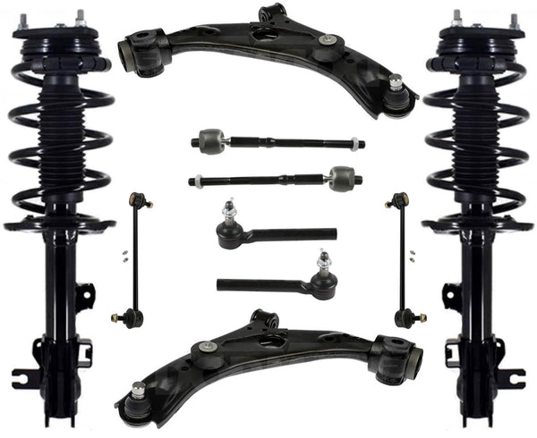 Front Struts Control Arms Inner & Outer Tie Rods & Links For Mazda CX-9 2016-21