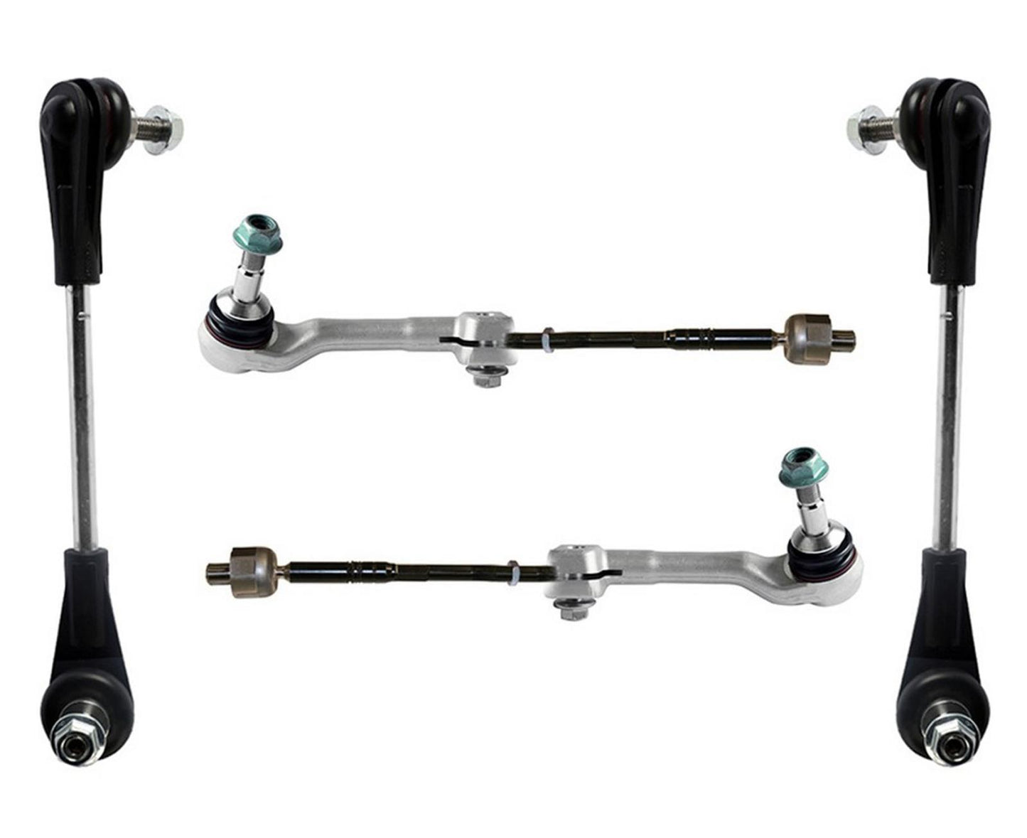 Front Left & Right Inner & Outer Tie Rods & Links For BMW I3 2014-2021