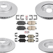 Coated Disc Brake Rotors Brake Pads for GM Malibu 16-21 W Electric Parking Brake