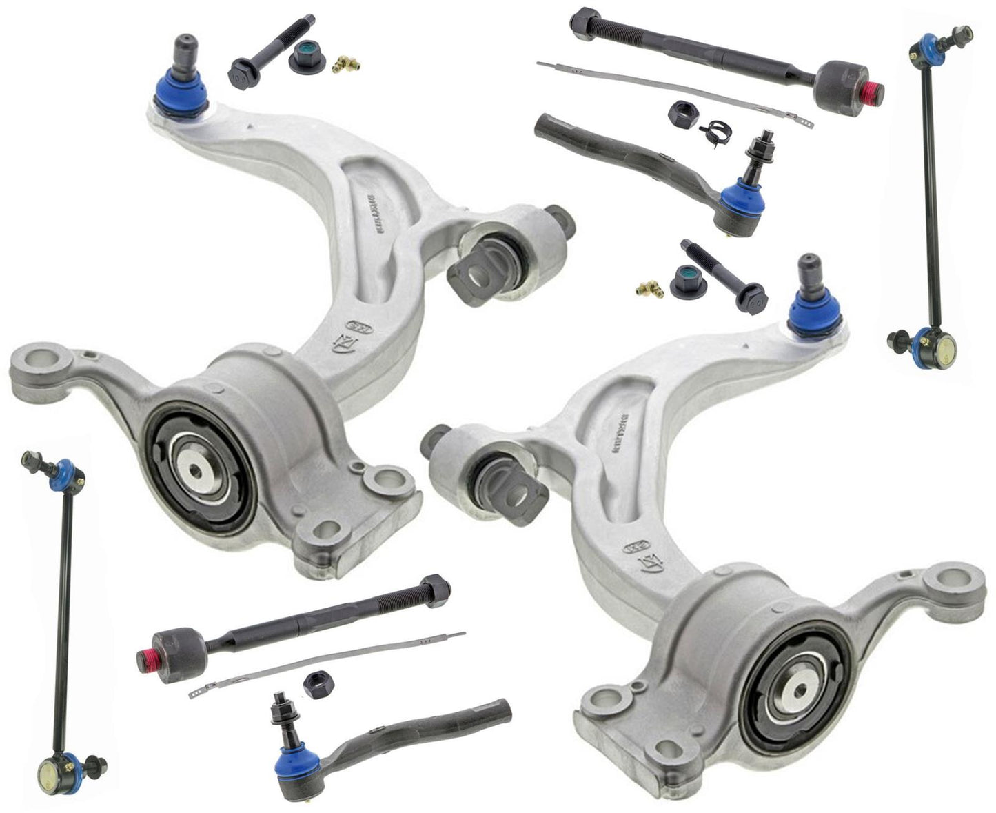 Mevotech Front Lower Control Arms Links & Tie Rods For Chrysler Pacifica 2017-25