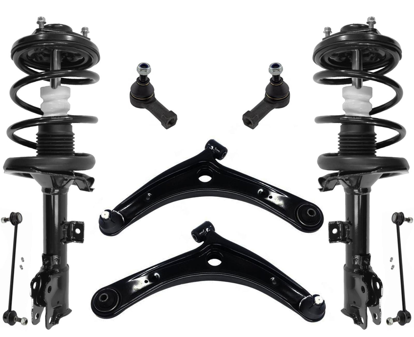 Brazos de control de puntales de resorte delanteros, varillas de amarre 11-17 para Mitsubishi Outlander Sport